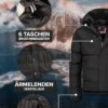 ALESSANDRO SALVARINI Winterjacke Herren - Wasserabweisend, Abnehmbare Kapuze, Gefüttert, Warm, Winddicht, Jacke Herren Winter Mann, Teddyfell Fell – Bild 5