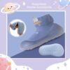 Aggroot Sockenschuhe Baby Krabbelschuhe Mädchen Jungen Lauflernerschuhe rutschfeste Cartoon Weicher Stricken Babybodenschuhe – Bild 5