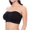 Alleen Damen Trägerloser BH Gepolster Atmungsaktiv Stretch Bra BH Ohne Träger Nahtlos Bandeau Top – Bild 3