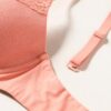 Amazon Essentials Damen Leicht gefütterter BH mit voller Abdeckung aus Baumwolle und Spitze – Bild 3