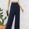 BEIGAI Damen Hosen Elegant Lose Lounge Weite Hose Outdoor Jogpants Trainingshose Culottes Yogahose mit Taschen – Bild 5