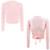 Bezioner Kinder Ballett Wickeljacke Gymnastik Tanz Ballettjacke Lange Ärmel für Mädchen Damen – Bild 5