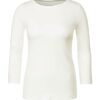 Cecil Damen Boatneck Basic Baumwollshirt U-Boot Ausschnitt – Bild 4