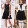 DGSHIRLDJO Röcke für Mädchen,Tennisrock mit Taschen Innenhose, Plissierte Skater Sportrock Kinder Schuluniform Minirock Mädchen 5-14 Jahre – Bild 4