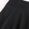 DJT Damen Mädchen Basic Solid Dehnbaren Informell Mini Skater Rock mit Shorts – Bild 5