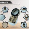 Dookeh Krabbelschuhe Baby, Lauflernschuhe Kinder, Rutschfeste Hüttenschuhe Sockenschuhe für Mädchen Junge – Bild 4