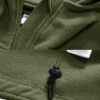 EKLENTSON Herren Fleecejacke Winddichte Jacke Outdoor Trekking Winter mit Reißverschluss und Kapuze – Bild 4