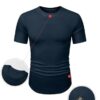 Elegancity T-Shirt Herren Sommer Kurzarm Basic Sportlich T Shirts für Herren Slim Fit Crew Feinripp Fitness Muskelshirts – Bild 5