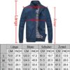 FTCayanz Herren Bomberjacke Übergangsjacke mit Stehkragen Jacke Kurz Mantel für Business Freizeit – Bild 4