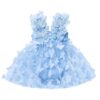 FYMNSI Baby Kleid Ärmellos Bodykleid Strampler Prinzessin Tüllrock mit Stirnband Kleinkinder Partykleid Bekleidungssets Für 0-24 Monate – Bild 4