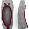 GIESSWEIN Hausschuh Hohenau - Geschlossene Filz Pantoffeln im Ballerina Design, Warme Damen Hausschuhe mit Rutschfester Sohle – Bild 4