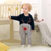 Geagodelia Baby Jungen Mädchen Gestrickter Strampler Weihnachten Babykleidung Schlafstrampler Neugeborene Kleinkinder Weiche Kleidung Weihnachtsoutfit – Bild 3