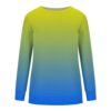 Generisch Sweatshirt Tie Dye Damen Angebot Langarm Sweatshirt Damen Einfarbig Oversize Ohne Kapuze Sweatshirt Pullover Sweatshirt Girl Oberteile Autumn Sweatjacke Ohne Kapuze Streetwear Y2k – Bild 3