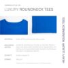 HRM Herren Heavy Luxury Roundneck Tee I Fair Trade T-Shirt Herren mit Rundhalsausschnitt I Nachhaltig & aus 100% Bio-Baumwolle – Bild 4