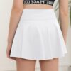 Haloumoning Mädchen Tennisrock mit Taschen Innenhose Tanzrock Golf Skorts Plissierte Sportrock Kinder Hohe Taile Sommerrock Minirock – Bild 3
