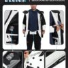 Herren Wasserdicht Skijacke Winddicht Snowboardjacke Warm Outdoor Winterjacke mit Kapuze – Bild 4