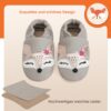 IceUnicorn Krabbelschuhe Baby Lauflernschuhe Weicher Leder Jungen Mädchen Lederschuhe Babys Rutschfeste Krabbelschuhe mit Gummisohle Babyschuhe – Bild 3