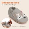IceUnicorn Krabbelschuhe Baby Lauflernschuhe Weicher Leder Jungen Mädchen Lederschuhe Babys Rutschfeste Krabbelschuhe mit Gummisohle Babyschuhe – Bild 5