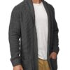 Indicode Herren Anaheim Strickjacke mit 2 aufgesetzten Taschen | Winterjacke Cardigan – Bild 4