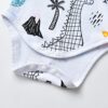 Joureker Neugeborenes Baby Junge Kleidung Graffiti Muster Print Strampler + Hose + Hut 3Pcs Outfits Set weiß – Bild 5