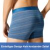 KNITLORD Boxershorts Herren Bambusfaser Unterhosen Weiche Atmungsaktive Männer Unterwäsche Gestreift Men Boxer Shorts Bunt 3er or 4er Pack – Bild 3