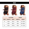 KOEMCY Schlafanzug für Damen Satin Schlafanzügen Spitze Pyjama Set Sexy V-Ausschnitt Sleepwear Ärmellose Camisole Shorts Negligee Hausanzug – Bild 3