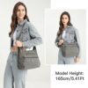 KONO Damen Schultertaschen Rucksack Wasserdicht Anti-Diebstahl Crossbody Taschen Mode Geldbörse Reise Rucksack wandelbar Messenger Bag 3 in 1 Damen Handtaschen Tote Teen Girls Casual Daypack – Bild 4