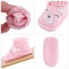 LACOFIA 2 Paare Neugeborene Gestrickt Babyschuhe Weiche Baby Jungen Mädchen Stiefeletten 0-3 Monate – Bild 4