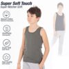 LOREZA ® 5 Pack Jungen Unterhemden Feinripp 100% Baumwolle ohne Seitennaht Tank Top – Bild 4
