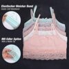 LOREZA 5 Mädchen Bustier mit Spitze Baumwolle Unterwäsche Sport BH - Modell 2 – Bild 4