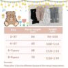 Leggings Mädchen 2 Stück,Silkglory Sportleggings hose für Mädchen Weiche Strümpfe mit Passenden SchmetterlingenBallett Baby Leggings Mädchen für Drinnen und Draußen Schwarz/Weiß/Grau/Aprikose,2-9Jahre – Bild 5