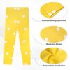LiKing Kinder Mädchen Leggings Hosen Blumenmuster Stretch aus Baumwolle 2/3er Pack 4539 – Bild 3