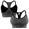 Libella 3er Pack Damen Sport BH Bustier Comfort BH Reissverschluss Gepolsterter Push UP Stützfunktion verstellbare Träger Ohne Bügel Yoga Fitness – Bild 3