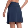 M MOTEEPI Tennisrock Damen 20'' Knielang Rock Mit Hose Drunter Damen Hohe Taille Hosenrock Skort Skirt for Women Golfrock Sportrock – Bild 3