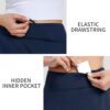 M MOTEEPI Tennisrock Damen 20'' Knielang Rock Mit Hose Drunter Damen Hohe Taille Hosenrock Skort Skirt for Women Golfrock Sportrock – Bild 4