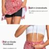 MOTEEPI 19" Golf Röcke für Frauen Knie Länge Ruffle Saum Rock Tennis Rock Athletic Skort für Workout Laufen – Bild 4