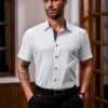 Meilicloth Hemd Herren Kurzarm Freizeithemd Herrenhemden Sommer Regular Fit – Bild 3