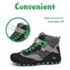 Mishansha Kinder Winterschuhe Warm Gefüttert Winterstiefel Jungen Mädchen Schneestiefel Outdoor Rutschfest Boots, Gr.24-38 – Bild 4