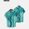 NNGOTD Hawaii Hemd Männer Baumwolle Original Herrenmode Kurzärmliges Hawaii-Hemd Bügelfrei Ananas Hemden Gepunktetes Tropical Männerhemd Umlegekragen Blumen Hemd Herren Tshirts Overshirt – Bild 5