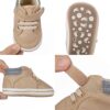RVROVIC Baby Jungen Mädchen Anti-Rutsch-Sneakers Soft Ankle Stiefel Kleinkind erste Wanderer Neugeborenen Krippe Schuhe – Bild 5