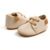 RVROVIC Baby Jungen Mädchen Sneaker Anti-Rutsch Oxford Loafer Flats Säugling Kleinkind PU Leder Weiche Sohle Baby Schuhe – Bild 4