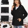 Rapbin Damen Regenjacke Leicht Wasserdicht Regenmantel Windbreaker Dünne Packbar Reisen Fahrrad Regenjacken Windjacke – Bild 4
