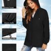 Rapbin Damen Regenjacke Leicht Wasserdicht Regenmantel Windbreaker Dünne Packbar Reisen Fahrrad Regenjacken Windjacke – Bild 5