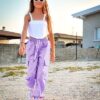 Rolanko Kinder Cargo Hose Elastische Taille Jogger Tanz Hose für Mädchen Streetwear Hip Hop – Bild 3