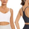 SEGRILA Damen Sport BH Set Ringerrücken Ohne Bügel Yoga Bustier Gepolsterter Fitness Training – Bild 5