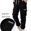 SERENYOU Jungen Cargohose Kinder Cargo Hose Freizeithose mit Elastischem Bund Jungs Jogginghose – Bild 4