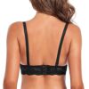 SHEKINI Damen BH mit Bügel Spitze Bügel BH Trägerloser Abnehmbare Träger Push Up Unterwäsche Lingerie 2er Pack – Bild 4