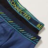 Sanetta Jungen Super Black Hipshorts im bequemen Doppelpack Farben Blau und Schwarz – Bild 4