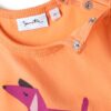 Sanetta Pure Mädchen T-Shirt Orange | Nachhaltiges und bequemes Shirt aus Bio-Baumwolle für Mädchen. Baby Bekleidung – Bild 4