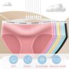 Sunvivid Teenager Mädchen Unterhosen Unterwäsche Atmungsaktive Bequeme Slips Taillenslips Schnelltrocknend Panties Höschen Größe Kinder 8-18 Jahren - 8er Pack – Bild 3